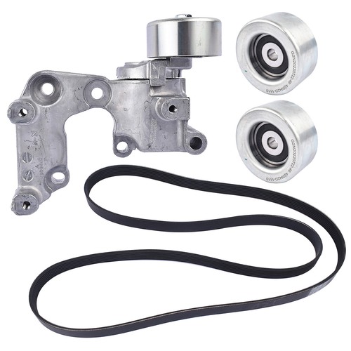 Drive Belt Tensioner & Idler Pulley Kit Fits Toyota Sienna 3.5L 2GRFE 2007-2010 - Picture 5 of 6
