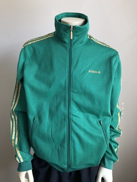 adidas green and gold jacket