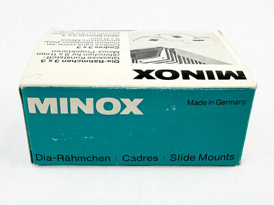 MINOX Dia-Rähmchen 3x3cm | 36Stk. Diarähmchen in OVP, Diarahmen für 8x11 mm Dias