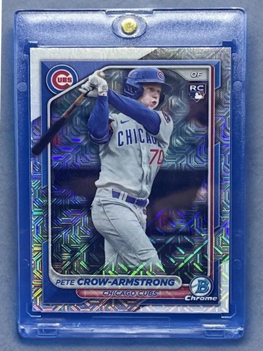 Pete Crow-Armstrong RARE ROOKIE MOJO REFRACTOR INVESTMENT CARD TOPPS SSP MINT - Picture 3 of 3
