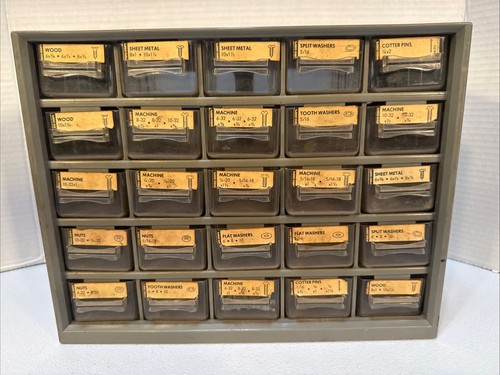 Kunststoff Werkzeugkiste 25 Gitter Schublade Typ Hardware Aufbewahrung Wandbehang Schraubteil - Bild 2 von 21