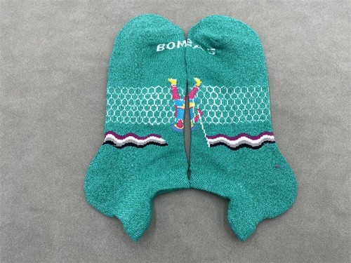 Bombas 5 Pairs Running Women Green Cute Ankle Socks Size Medium (8-10.5) - Picture 5 of 5