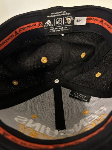 Pittsburgh Penguins Adidas Hockey Clásico Logo Deletreado Gorra Ajustada S/M - Imagen 5 de 5