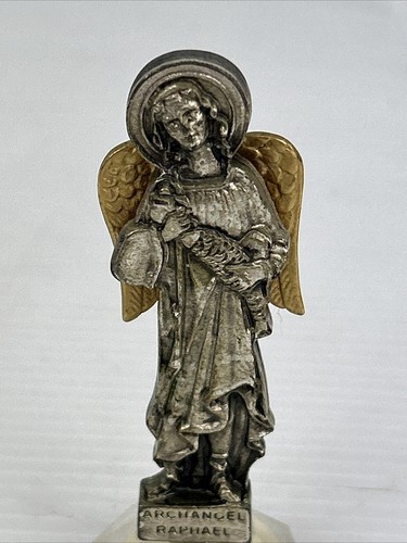 Vintage Archangel Raphael Figurine Angel Physical & Emotional Healing 7cm - Picture 12 of 12