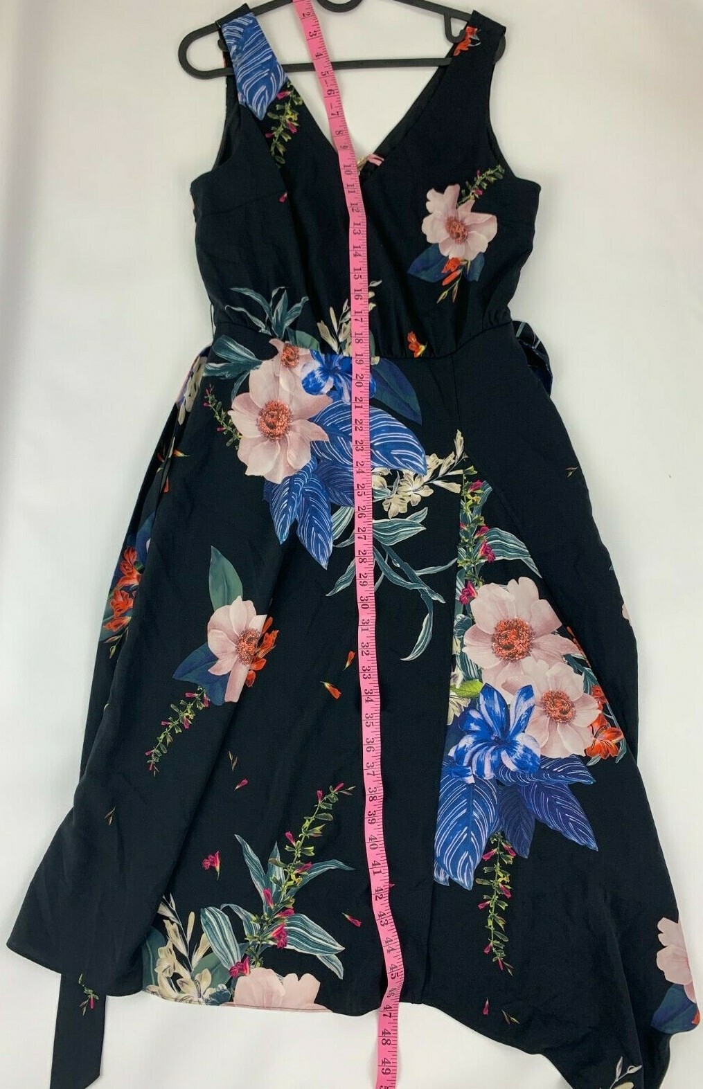 New Ted Baker Trinni Jamboree black floral print  V-neck Midi Dress Ted's Size 2 image 5