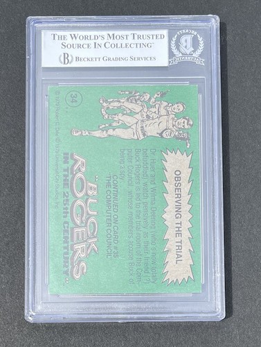 ERIN GRAY SIGNED 1979 TOPPS #34 BUCK ROGERS CARD WILMA DEERING BECKETT BAS BGS - Bild 2 von 2