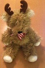 Dakin Long Shaggy Haired Moose Plush 12"