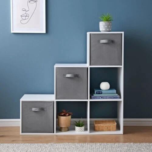 New Lokken 1 2 3 Shelving Unit Baskets For Books frames