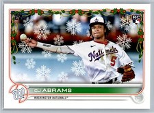 CJ Abrams 2022 Topps Holiday BASEBALL #HW112 Washington Nationals RC