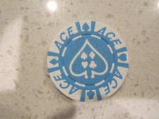 Blue ACE Casino Chip + FREE Las Vegas Poker Chip