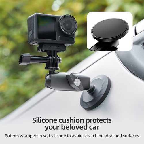 1 Set Aluminium Alloy Magnetic Mount Base Kits For Gopro For DJI Osmo Action 3/4 - Picture 19 of 24