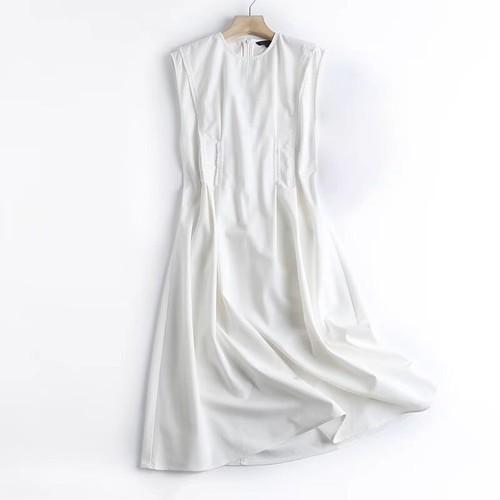 Massimo Dutti Damen Leinenkleid mit Cinched-Waist ärmellos - Bild 17 von 18