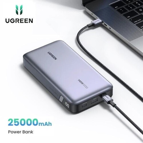 25000mAh 145W PD Powerbank USB-C 3 Port Fast Charge for iPhone 15 14 iPad Laptop - 第 1/6 張圖片