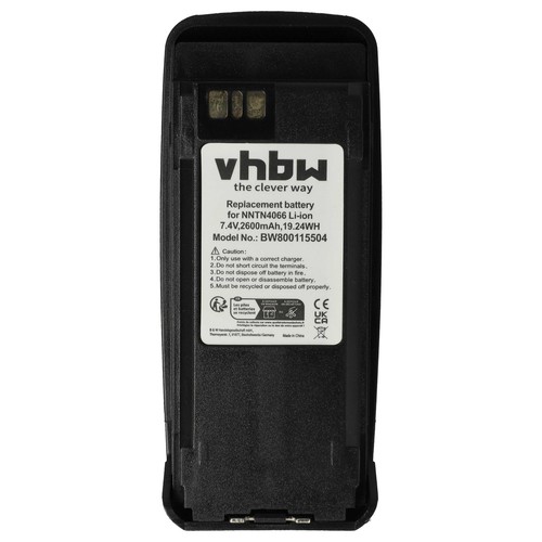 Akku für Motorola NNTN4066 PMNN4065 NNTN4077 NNTN4103 2600mAh 7,4V Funkgerät - Afbeelding 3 van 9