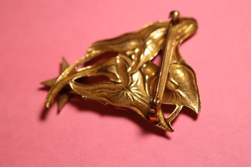 Order of the Eastern Star Pin Calla Lily VS AS OES Brooch - Picture 5 of 6