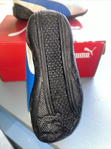 Puma Tune Cat 5 Sneakers Shoes White Blue Size 6C Child Youth Kinder Fit IOB - Picture 6 of 6
