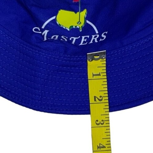 Bucket Hat Reversible Masters Golf Cotton Twill Sun Protect Blue Adult One Size - Picture 6 of 11