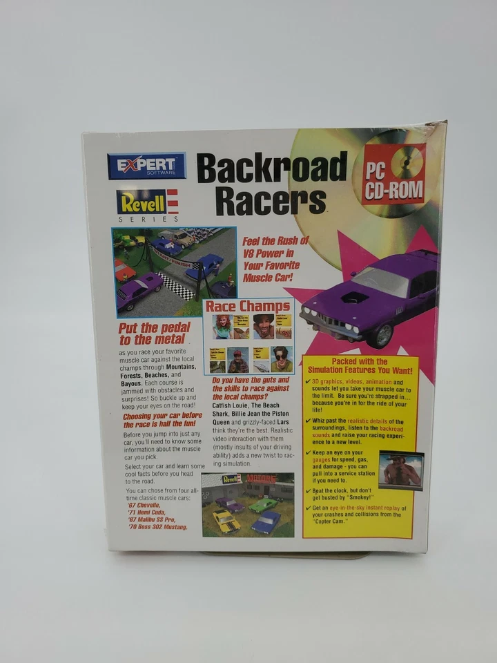 Revell Backroad Racers,PC CD ROM,1995,still sealed ,new! - Image 2 of 4