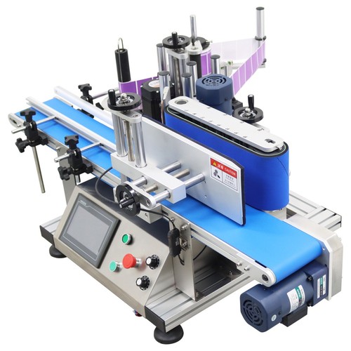 110V Tabletop Conveyor Round Bottle High Speed Labeler Transparent Gold Laber - Picture 7 of 24