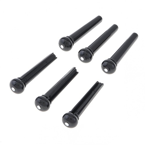 8x Bridge Pins & Bridge Nut Sella Set per Chitarra Acustica Folk ABS Materiale US - Foto 9 di 12