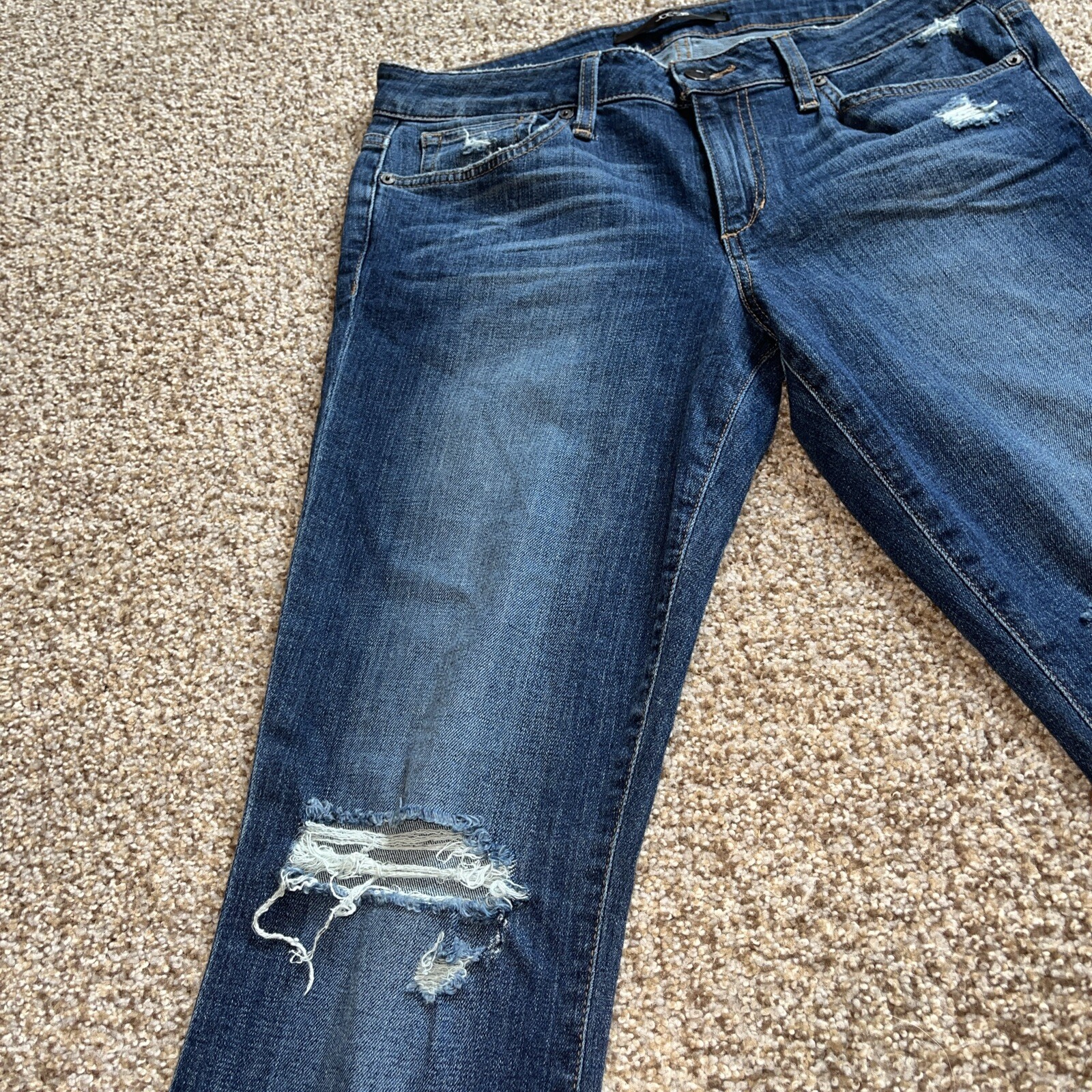 Joes Joe’s The Skinny Jeans Womens 30 (32 X 31)  Medium Wash Denim Distressed - View 3
