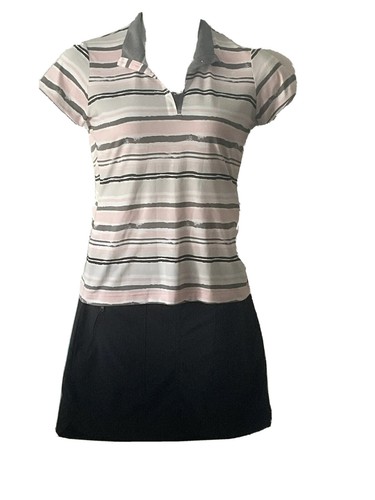 Sport Haley Women’s Small Stripe top with gray collar - Picture 5 of 7