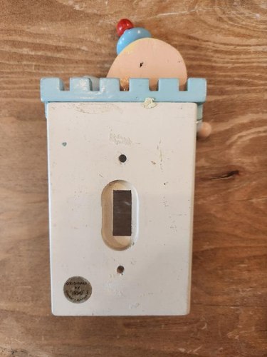 Vtg Irmi Wooden Blue Humpty Dumpty Nursery Rhymes Light Switch Plate Cover - Picture 2 of 3