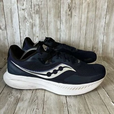 Saucony Mens Guide 15 S20684-116 Navy Blue Silver Running Shoe Sneaker Size 11.5