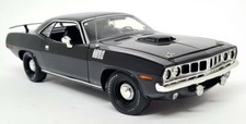 Acme 1/18 - Plymouth Hemi Cuda 1971 Black Diecast Scale Model Car