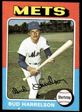 1975 Topps Baseball Bud Harrelson New York Mets #395 Set Break NM
