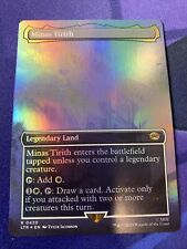 MTG Minas Tirith *BORDERLESS FOIL* The Lord of the Rings 420 Pack Fresh