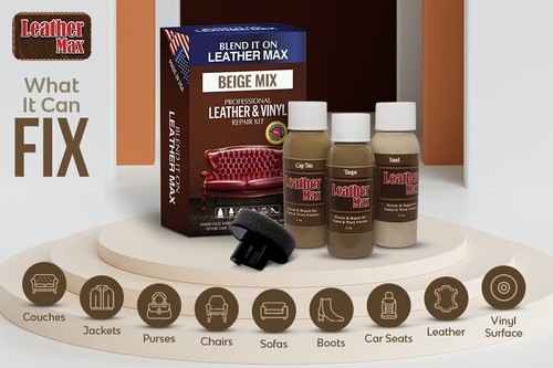 Sponsored Ad - Leather Max Beige Mix - Vinyl and Leather Repair Kit - Restore... - Picture 3 of 8