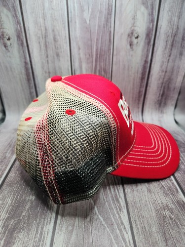 Vintage "Best One Tire & Service" 90s Mesh Trucker Adjustable Hat Cap Red - Picture 8 of 11