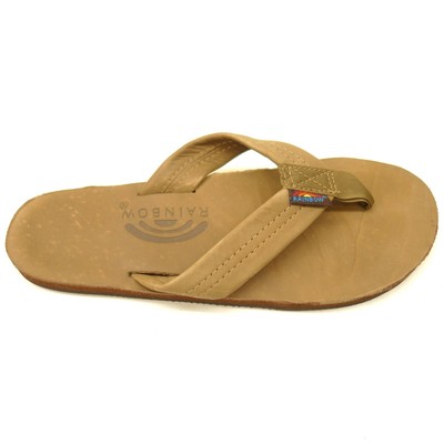 thin leather flip flops