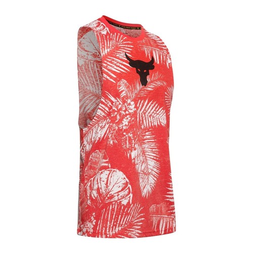 Under Armour Men's Project Rock Aloha Camo Tank Training T-shirt 1351590-608 - Picture 5 of 7