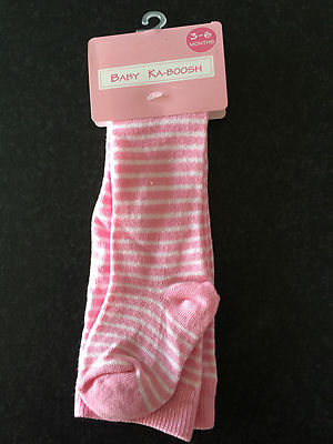 BNWT Ka-Boosh Baby Girl Age 6-12 Months Lovely White Thick Footed Style Tights