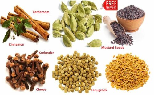 CINNAMON+CARDAMOM+MUSTARD+CLOVES+CORIANDER+FENUGREEK- 06 Spices in 01 packet - Picture 2 of 9