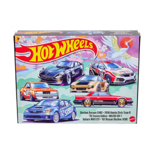 6 x Pack Hot Wheels Japanese Car Culture Vehicles Gift Set For Toddlers/Kids M1 6 x Pack Hot Wheels Japanese Car Culture Vehicles Gift Set For Toddlers/Kids M1