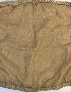 Pottery Barn Pillow Cover Jute Braid 20 X 20 Green 100 Linen