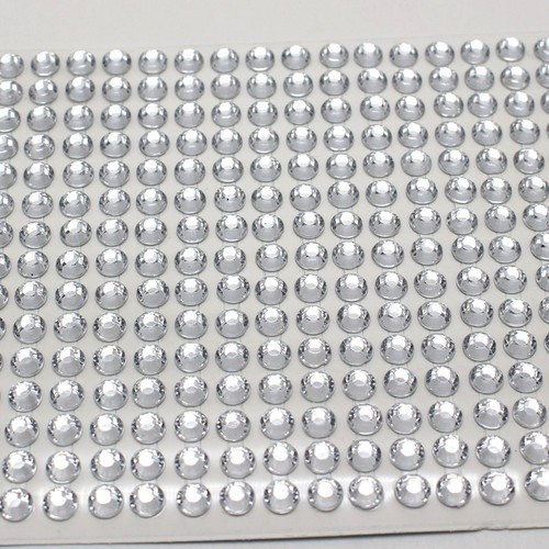 6 Sheets of 645pcs Clear 5mm Bling Round Rhinestones Gems Self-Adhesive Stickers - Picture 4 of 7