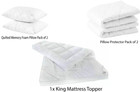 Single Double King Hotel Quality Mattress Topper 10cm/4Inch Thick Deep Toppers