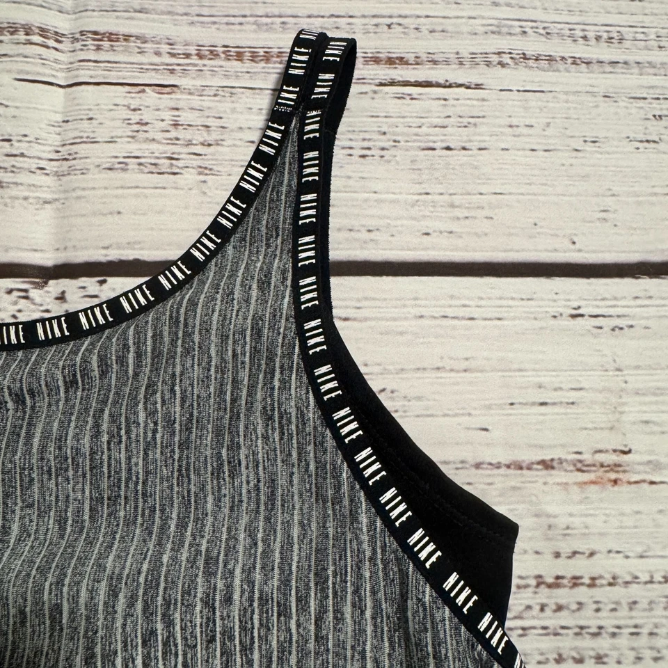 Nike Dri-FIT Tank Top Shirt w/ Sport Bra Black Youth Girls Size XL - Image 2 of 4