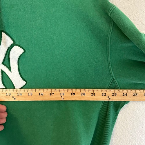 New York Yankees Hoodie Men Large Green Sweatshirt St Patrick Rare Big Logo - Picture 6 of 23