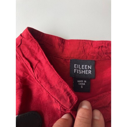 Eileen Fisher Damen Rot Seide Tank Top Gr. S - Bild 2 von 4