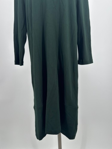 J. Jill Green Ponte Stretch Scoop Neck 3/4 Sleeve Midi Tunic Dress Sz XL - Picture 5 of 8