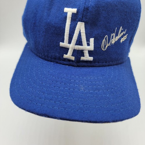 VINTAGE LA DODGERS OREL HERSHIRER EMBROIDERED SIGNATURE HAT AJD MLB #55 - Picture 14 of 14
