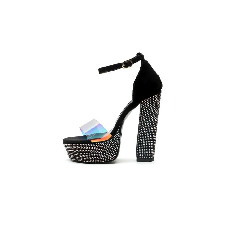 Women Women Women Trendy Sexy Diamante Peep Toe Ankle Strap Pumps High Heels Platform Sandal 644953 Women Women Women Trendy Sexy Diamante Peep Toe Ankle Strap Pumps High Heels Platform Sandal 644953