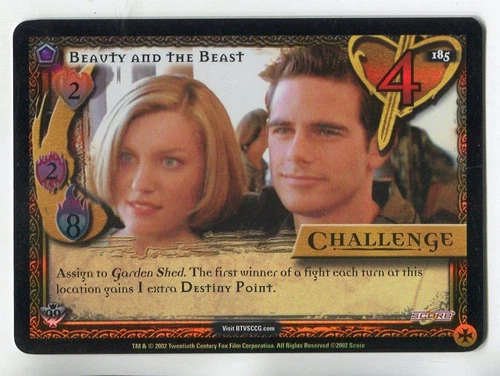 Buffy TVS CCG Limited Class Of 99 Premium Foil Card #185 Beauty And The Beast