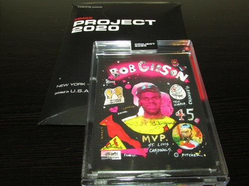 Topps Project 2020 Card #108 Bob Gibson by Gregory Siff w/box In Hand - Picture 2 of 4
