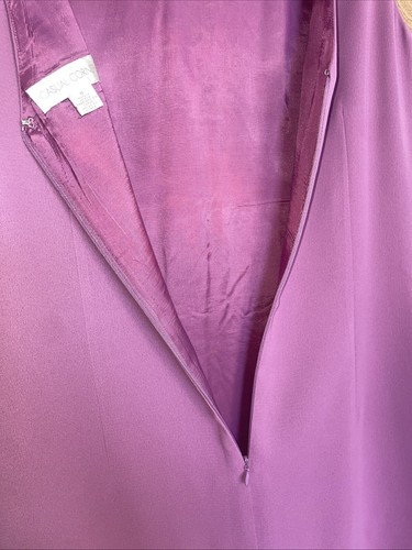 Conjunto de chaqueta de vestir vintage informal forrado en esquina púrpura orquídea talla 8 - Imagen 20 de 24